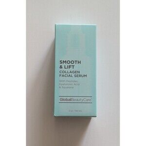 Global beauty care Smooth & lift collagen facial serum new 2oz